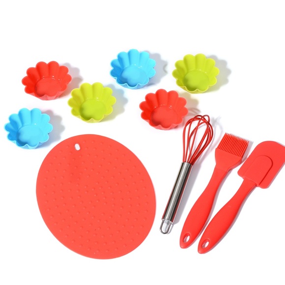 10 pcs Cupcake Baking Set w/ pan & cupcakes holder - Picture 2 of 6